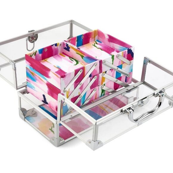 Caboodles Women's Neat Freak Train Case, Watercolor Theme - Picture 5 of 5